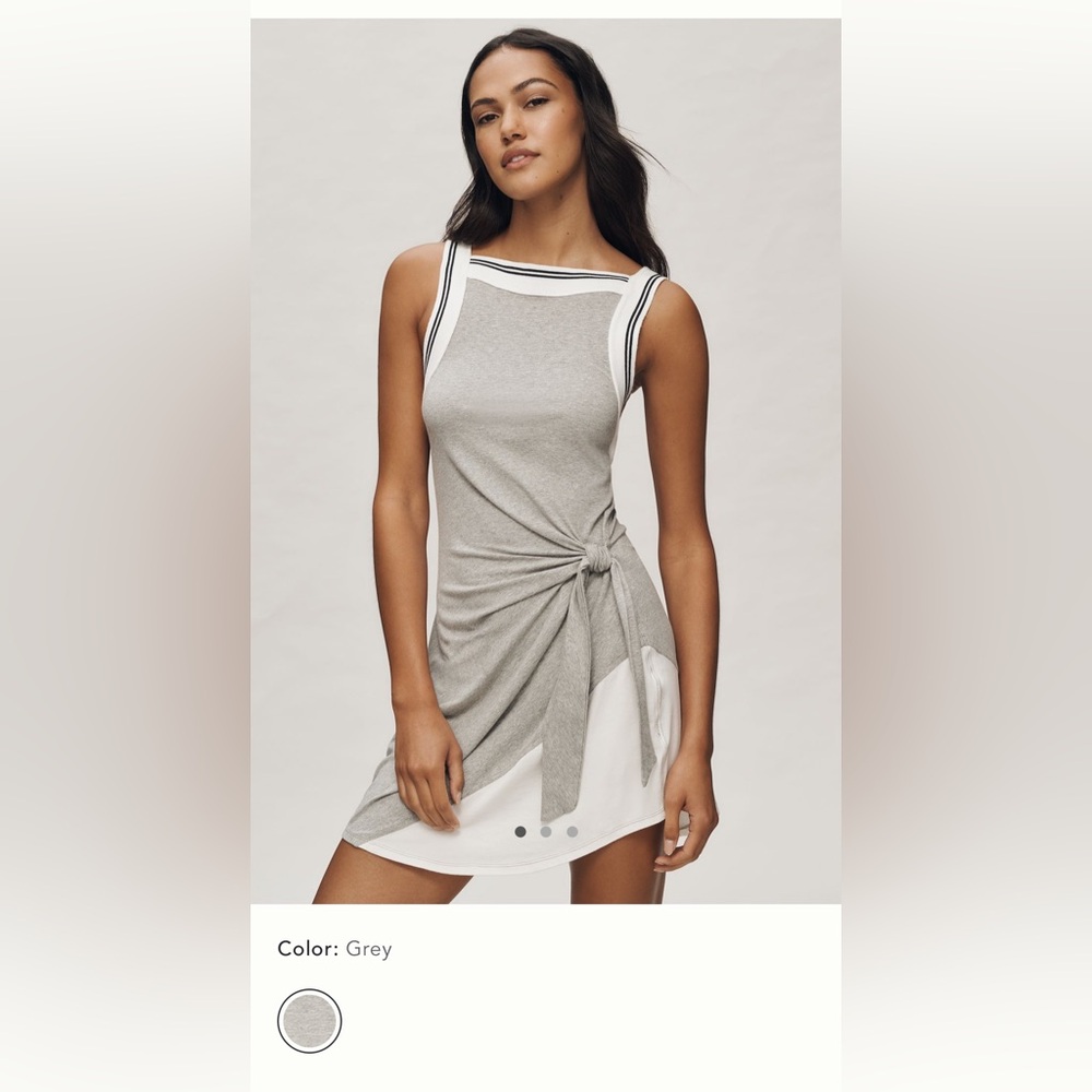 Daily Practice Anthropologie Overload Tie Waist Mini Dress